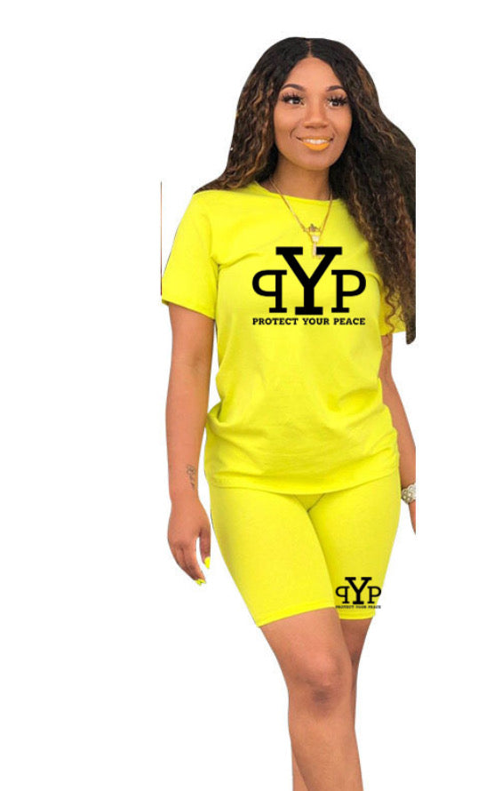 Ladies short sleeve short set