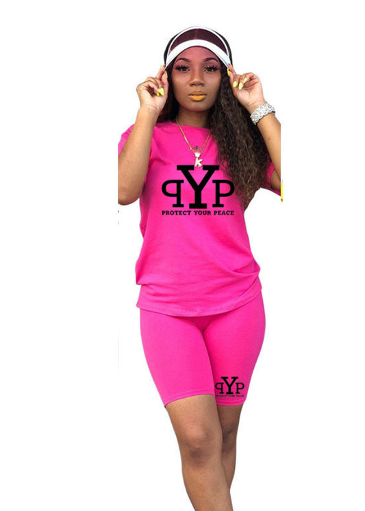 Ladies short sleeve short set