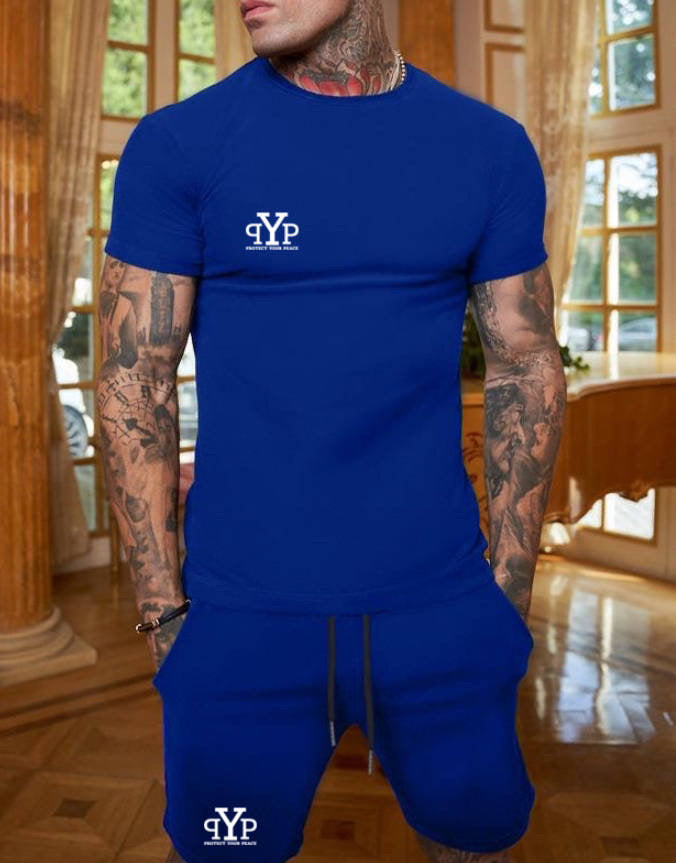 Men Short-Sleeve Short Set