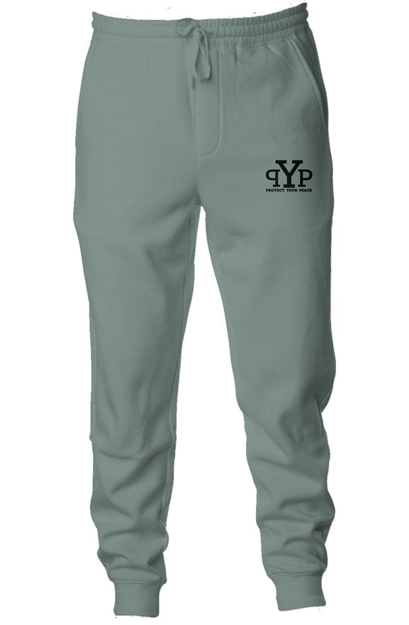 Men Pigment Dyed Fleece Joggers